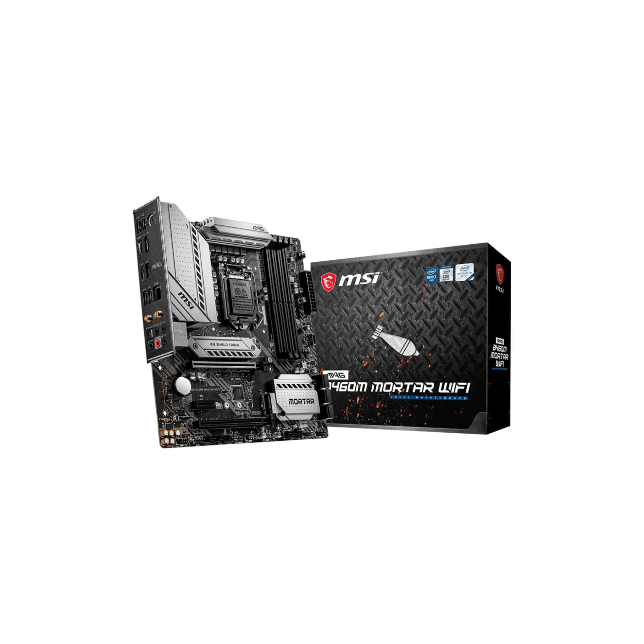 MSI MAG B460M Mortar Wifi LGA1200 mATX Motherboard MSI MAG B460M Mortar Wifi LGA1200 mATX Motherboard